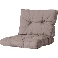 Madison - Loungekussen - Tuinkussen - Zitkussen - Rugkussen - 2-delig - 73cm x 73cm - Florance Jute