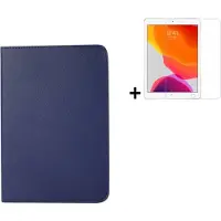 Modo Hoesje iPad 7 10.2 2019 - 10.2 inch - Hoesje iPad 8 10.2 2020 - Hoesje iPad 9 10.2 2021 - iPad 10.2 Bookcase Hoes - Screen Protector iPad 10.2 - Blauw Hoesje + Tempered Glass