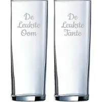 Arcoroc Gegraveerde longdrinkglas 31cl De Leukste Tante-De Leukste Oom