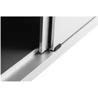 Royal Catering RVS werkkast - ECO - 200 x 60 cm - 600 kg - achterwand -