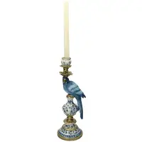 HD Living Kandelaar Bird Blue 13 x 15 x 39,7 cm