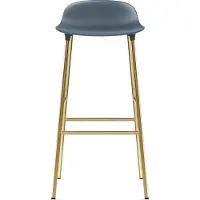 Normann Copenhagen Barstoel Form Barstool 75 cm Brass Blue