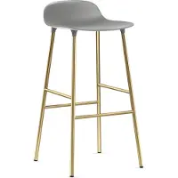 Normann Copenhagen Barstoel Form Barstool 75 cm Brass Grey