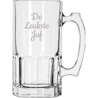 Libbey Gegraveerde Bierpul 1ltr De Leukste Juf