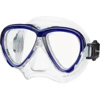 Tusa Intega - Premium snorkelmasker & duikbril van hypoallergeen siliconen met breed gezichtsveld en 3D SYNQ pasvorm - Transparant/Kobaltblauw - M2004 CBL
