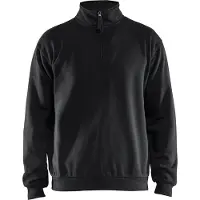 Blakläder Sweatshirt met halve rits 35871169 | Zwart | Maat 6XL - 7330509834473