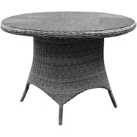 AVH-Collectie Riccione dining tuintafel 110 cm rond grijs