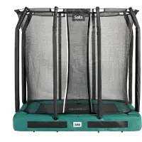 Salta Premium Ground Trampoline met Veiligheidsnet - 214 x 153 cm - Groen