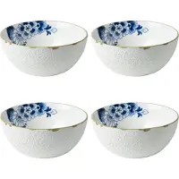 Heinen Delfts Blauw Soepkom Blauw Bloesem - Porselein - 600 ml - 4 stuks