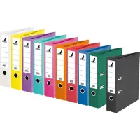 Kangaro ordner - A4 - 2-rings - rugbreedte 75mm - 10 stuks assorti kleuren