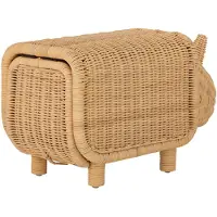 Bloomingville MINI Soffe Kruk met Opbergruimte, Natuur, Rotan