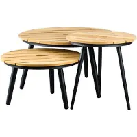 Suns Redondo Bijzettafel Ø 60 cm Ø 60 cm - teak/aluminium