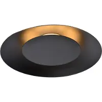 Lucide FOSKAL - Plafonnière - Ø 34,5 cm - LED - 1x12W 2700K - Zwart