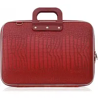 Bombata laptoptas Cocco 43 x 33 cm kunstleer rood 2-delig