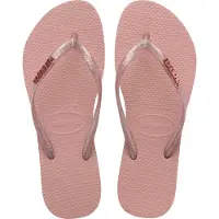 Havaianas HAV. SLIM LOGO METALLIC Slippers | Maat 41/42 Dames Roze