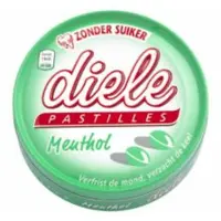 Diele 6x Pastilles Menthol Suikervrij 50 gr