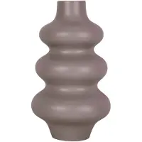PT Living Vaas Eminent Circles - Keramiek Taupe Bruin - ?17,5x29,4cm