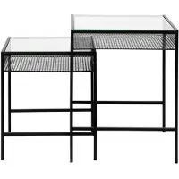 Nordal Rona tafel set met glazenblad