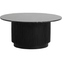 Nordal A/S ERIE ronde salontafel - zwart marmeren blad