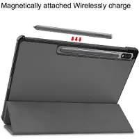 QMust Samsung Galaxy Tab S8 Hoes - Book Case - Grijs