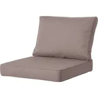 Madison - Loungekussen - Tuinkussen - Zitkussen - Rugkussen - 2-delig - 60cm x 60cm - Panama Jute