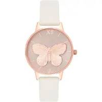 Olivia Burton Kwarts Horloge met Leren Band - OB16MB16