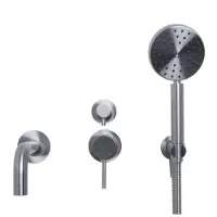 Sento Stainless Beldeaux 2000 RVS inbouw bad doucheset met mengkraan