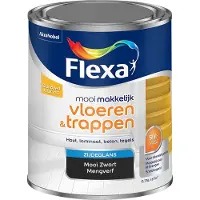 Flexa Mooi Makkelijk Verf - Vloeren en Trappen - Mengkleur - Mooi Zwart - Mooi Makkelijk - 750 ml