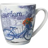 Heinen Delfts Blauw Mok Amsterdam - Kleur - Keramiek