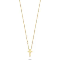 Blush 14 karaats geelgouden collier kruisje