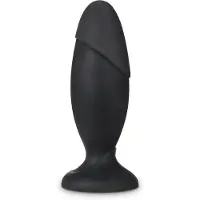 Anal Adventures Platinum Rocket - grote buttplug - zwart