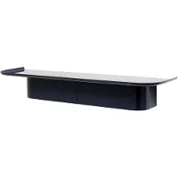 HAY Wandplank Korpus Shelf Midnight Blue Powder Coated Aluminium Large 7 Hooks
