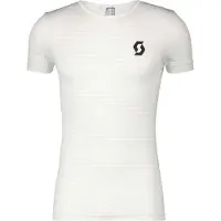SCOTT Heren Underwear Carbon Korte Mouw Basislaag Wit || Maat: M