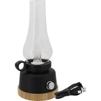 Eurotrail Wind - Oplaadbare LED Lantaarn - Zwart - 5200 mAh Powerbank