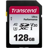 Transcend TS64GSDC340S SDXC-kaart 128 GB A1 Application Performance Class, A2 Application Performance Class, v30 Video Speed Class, UHS-Class 3 Schokbestendig,