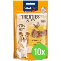 Vitakraft Treaties Bits Bacon Style kip - hondensnack - 120 gram - 10 Verpakkingen
