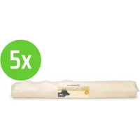 Beeztees Rawhide Staaf Wit 37,5 cm - hondensnack - 5 verpakkingen