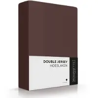Romanette Hoeslaken Mahonie (Double Jersey)-2-persoons (140/150 x 200/210/220 cm)