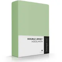 Romanette Hoeslaken Dusty Green (Double Jersey)-2-persoons (140/150 x 200/210/220 cm)