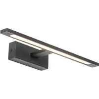 QAZQA Moderne wandlamp zwart 41,5 cm incl. LED IP44 - Jerre