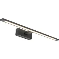 QAZQA Moderne wandlamp zwart 62 cm incl. LED IP44 - Jerre