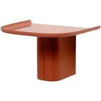 HAY Wandplank Korpus Shelf Brick Red Powder Coated Aluminium Small 1 Hook