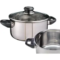 Huismerk Premium Kookpan Met Glazen Deksel - 20 cm