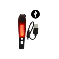 Benson Fietslicht COB USB Oplaadbaar - Rood / Wit