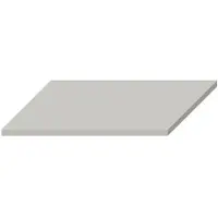 Fontana wastafel toppaneel 80x46cm lichtgrijs
