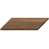 Fontana wastafel toppaneel 80x46cm donker eiken