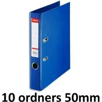Esselte 10 x Ordner Basic - rug 50mm - A4 - Blauw