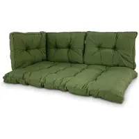 Madison - Loungekussen - Tuinkussen - Palletkussen - Rugkussen - 4-delig - 120cm x 80cm - Florance Groen - Limited Edition