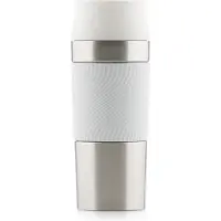 Blumtal Thermosbeker Classic - Lekvrij, BPA-Vrij en Vaatwasserbestendig - Hoge Kwaliteit Thermosfles met Quick-Press Sluiting - Travel Mug 350 ml - Wit