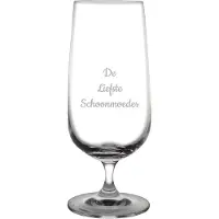 Fusion Gegraveerde bierglas op voet 41cl De Liefste Schoonmoeder